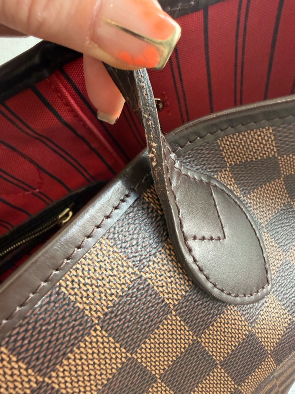 Louis Vuitton Brown Damier Ebene Neverfull Tote MM - Picture 12 of 16